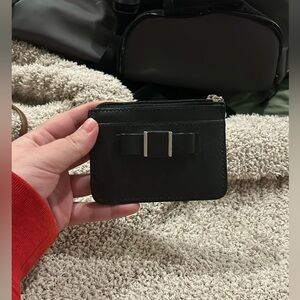 Black Coach Bow Wristlet